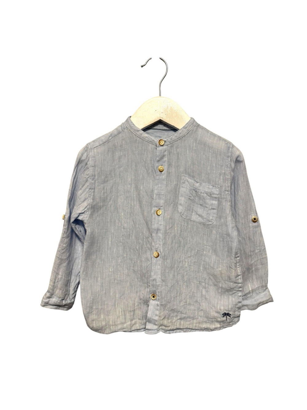 ⭐️ 5/$30 Zara Kids Linen Shirt size 18-24M